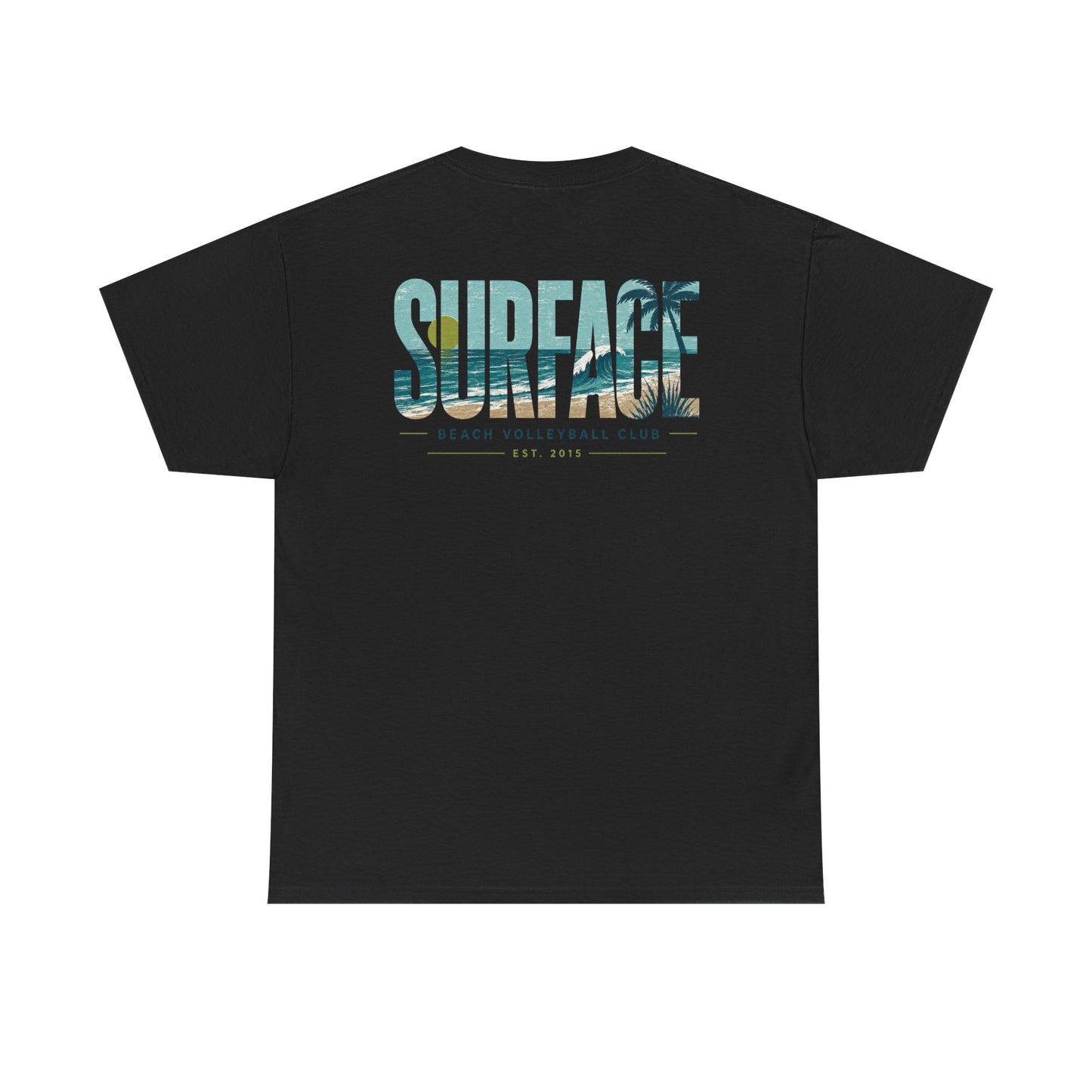 Surface Beach Volleyball Club T-Shirt — Coastal Surf Graphic Tee