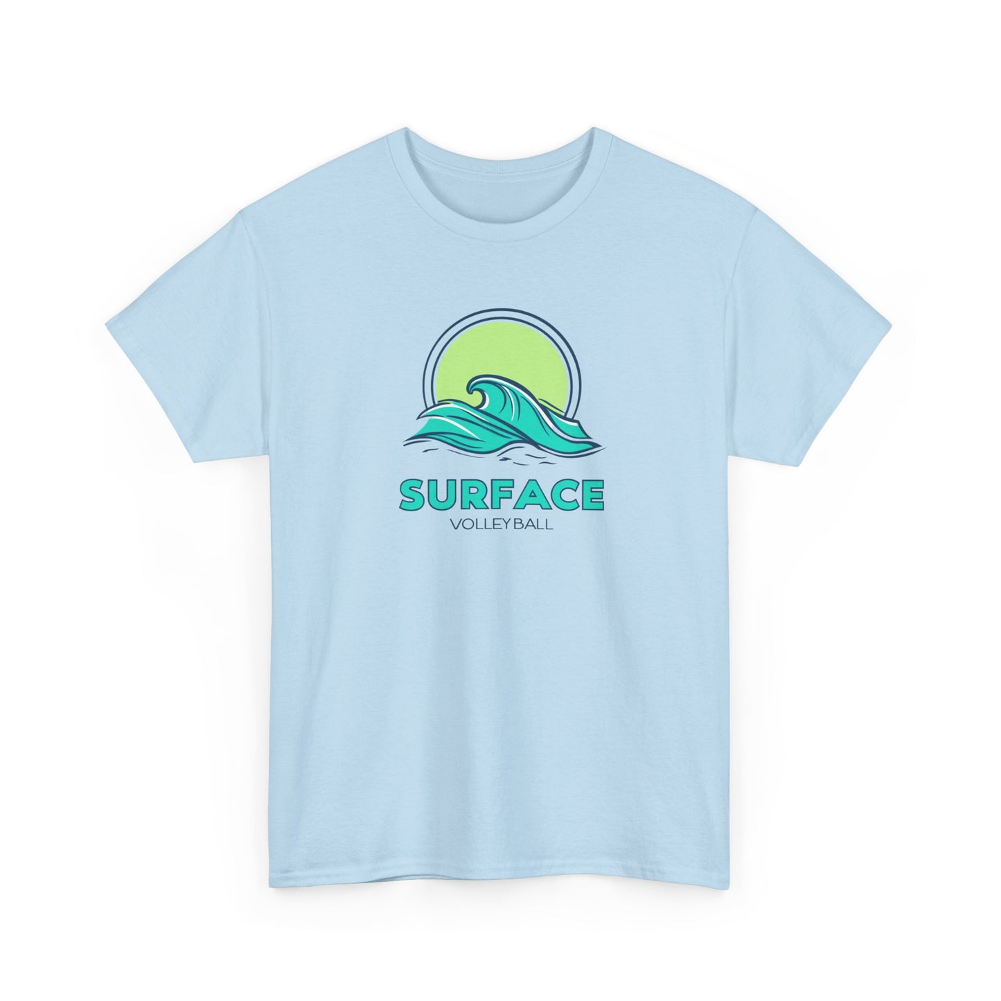 Surface Volleyball Tee — Retro Wave Surf Logo T‑Shirt
