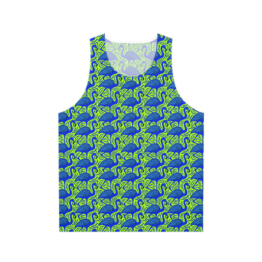 Moda Urbano Flamingo Party Unisex Tank Top (AOP)