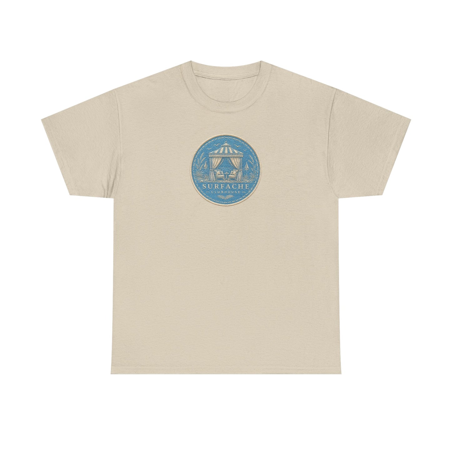 Surfache Cabana Club T‑Shirt – Tropical Beach Cabana Graphic Tee