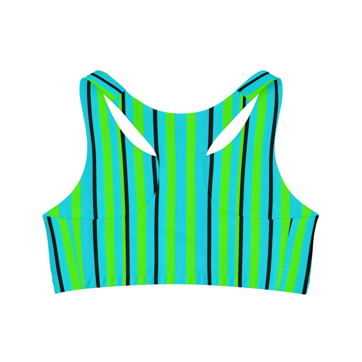 Surface Beach Volleyball Club Striped Seamless Sports Bra (AOP)