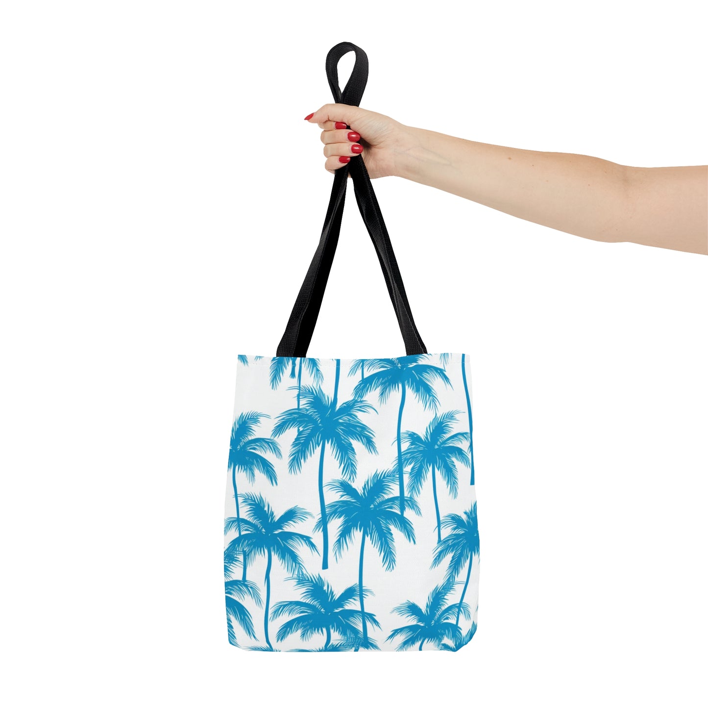 Cyan Palm Travel Tote Bag