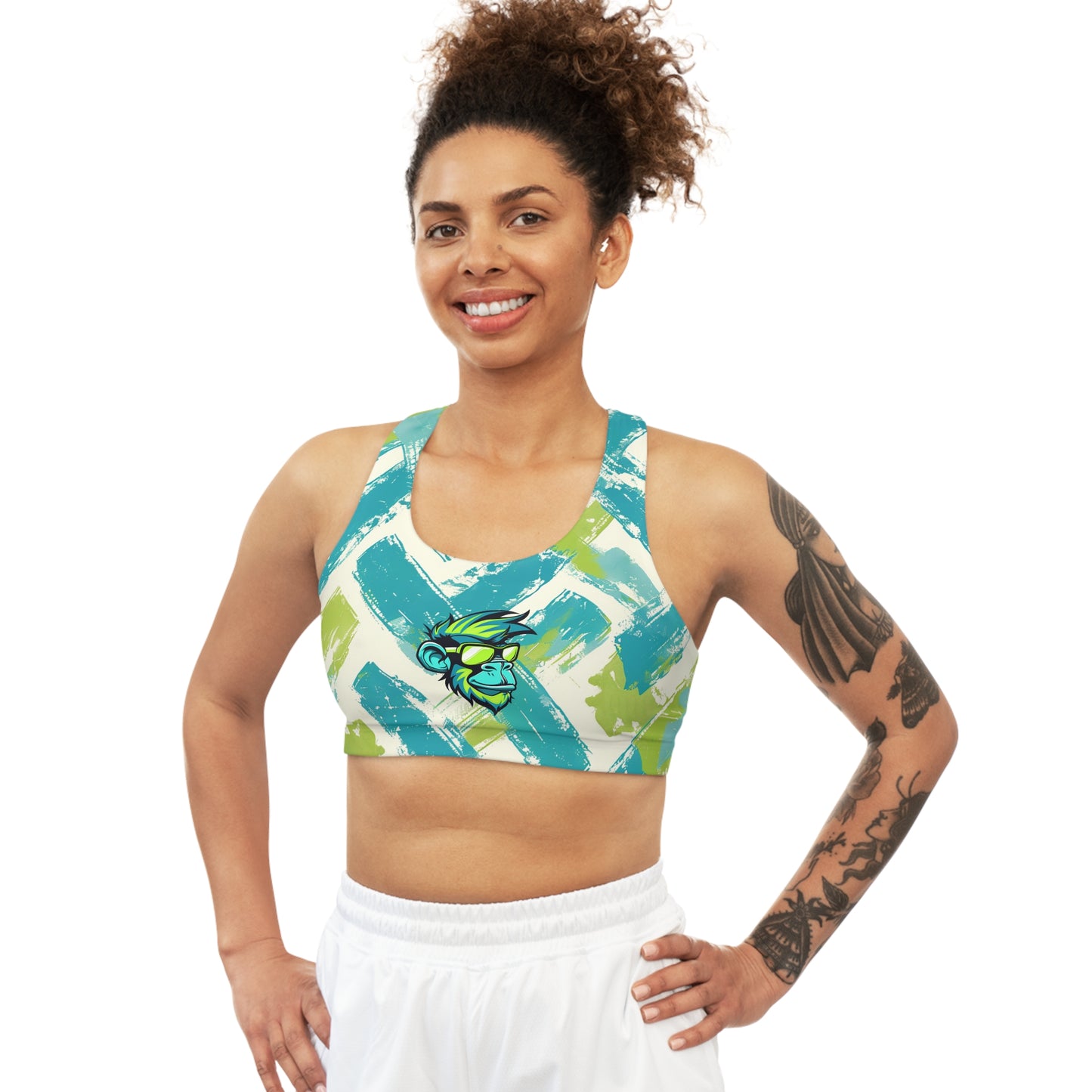 Mascot Surface Beach Volleyball Club Seamless Sports Bra (AOP)