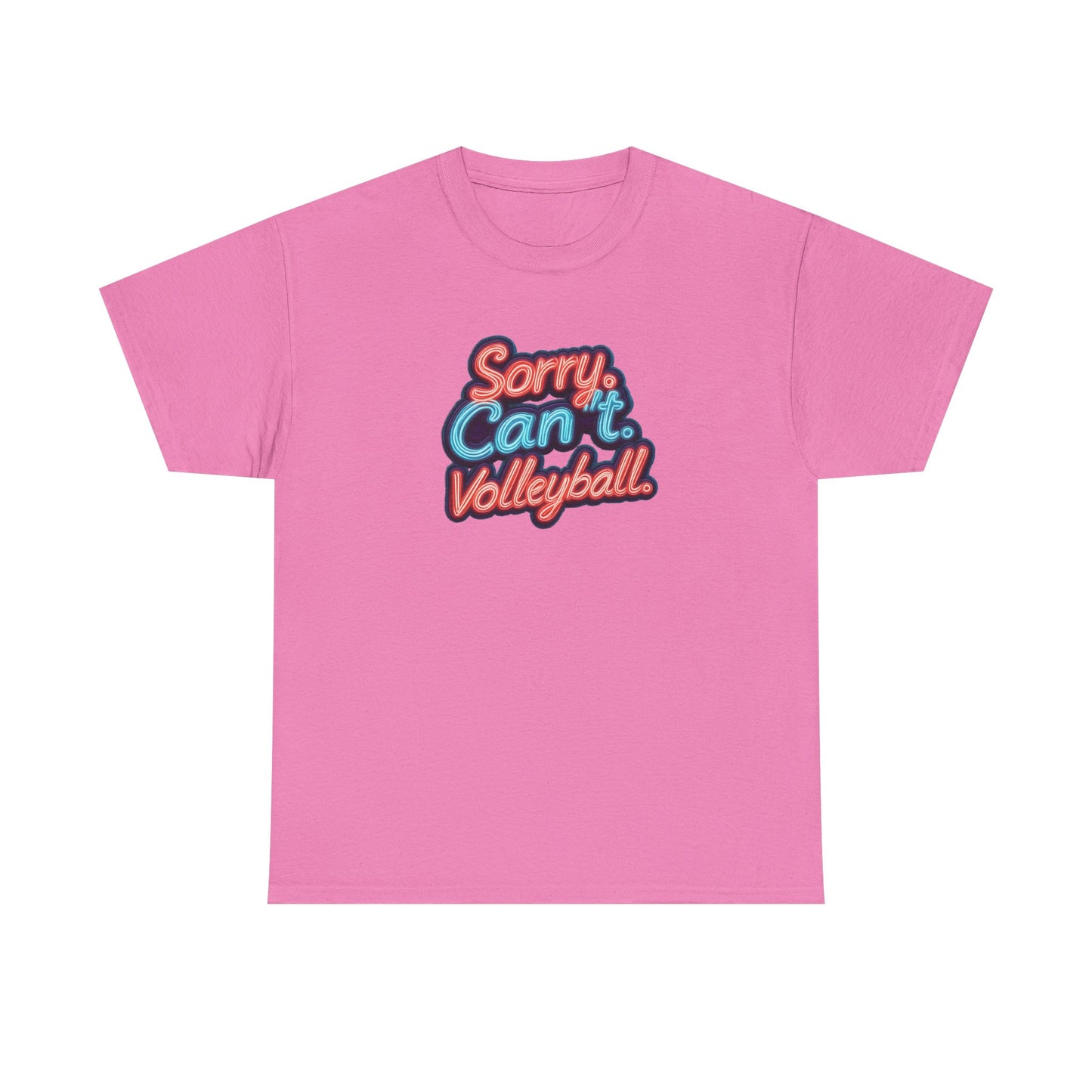 Sorry Can’t Volleyball Unisex Heavy Cotton Tee