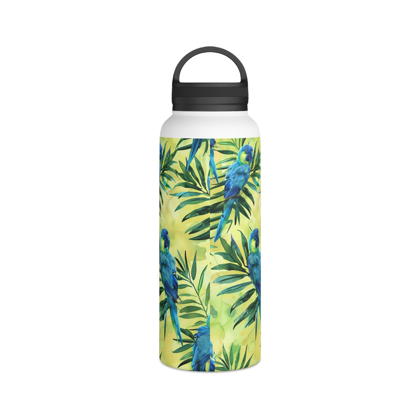 Mascot Surface Beach Volleyball Club Stainless Steel Water Bottle, Handle Lid