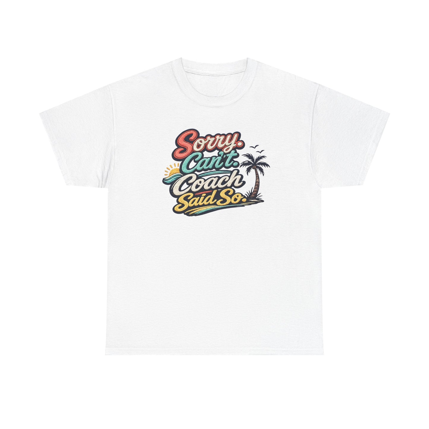 Beach Volleyball Tee — "Sorry, Can't. I’ve Got Beach Volleyball" Retro Graphic