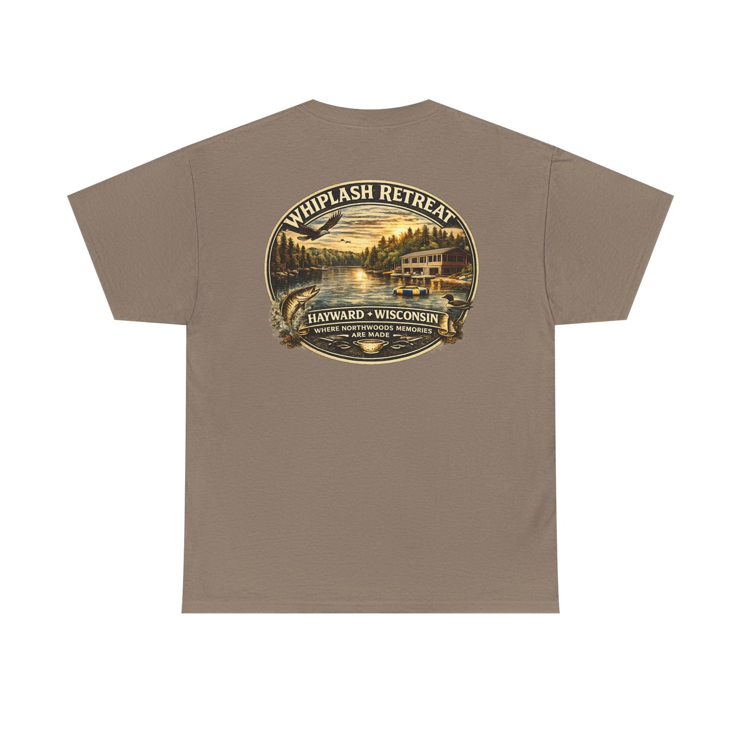Whiplash Retreat T-Shirt — Vintage Lakeside Hayward Wisconsin Tee