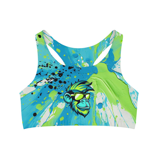 Mascot Surface Beach Volleyball Club Seamless Sports Bra (AOP)