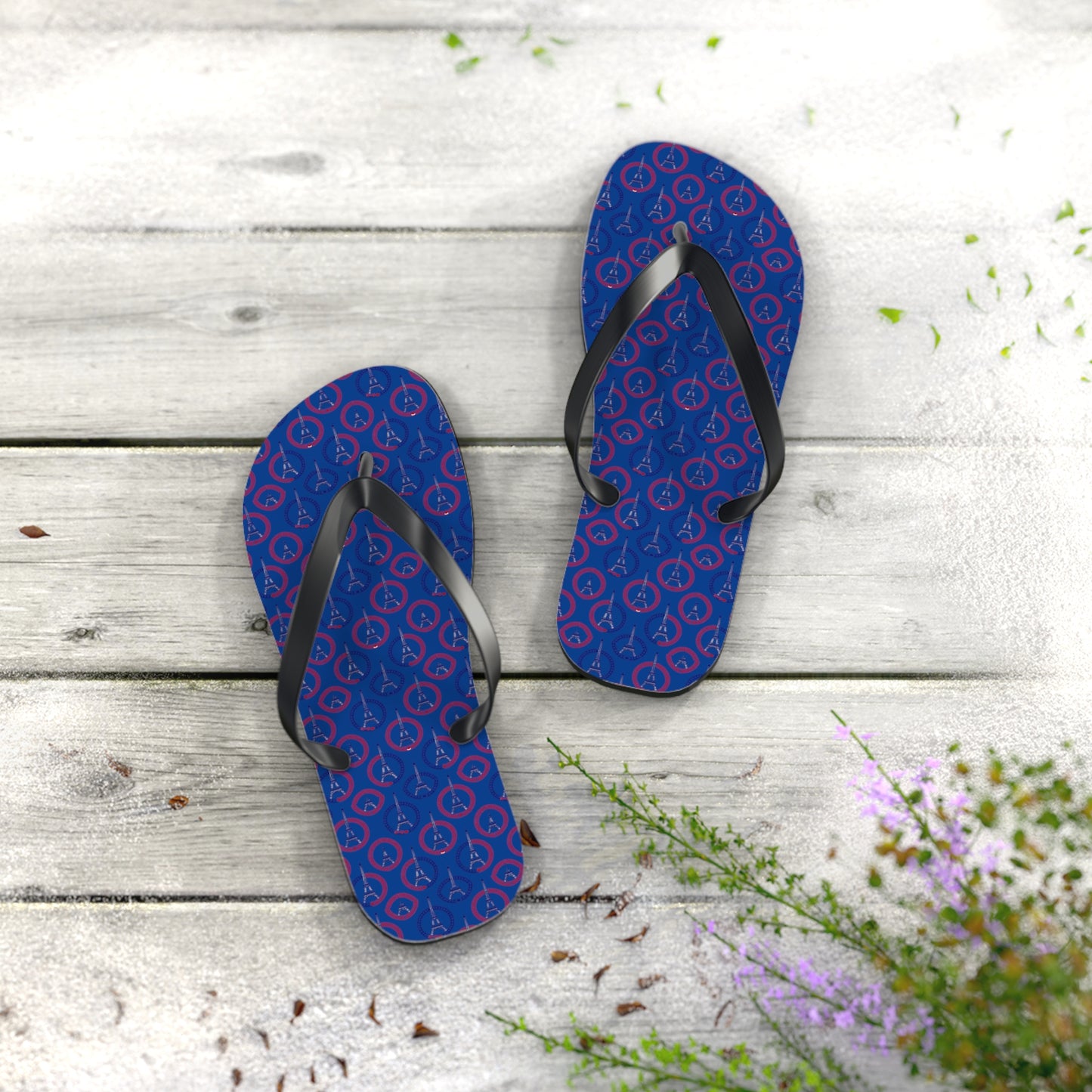 Paris Olympics Inspired Moda Urbano Designer Flip Flops