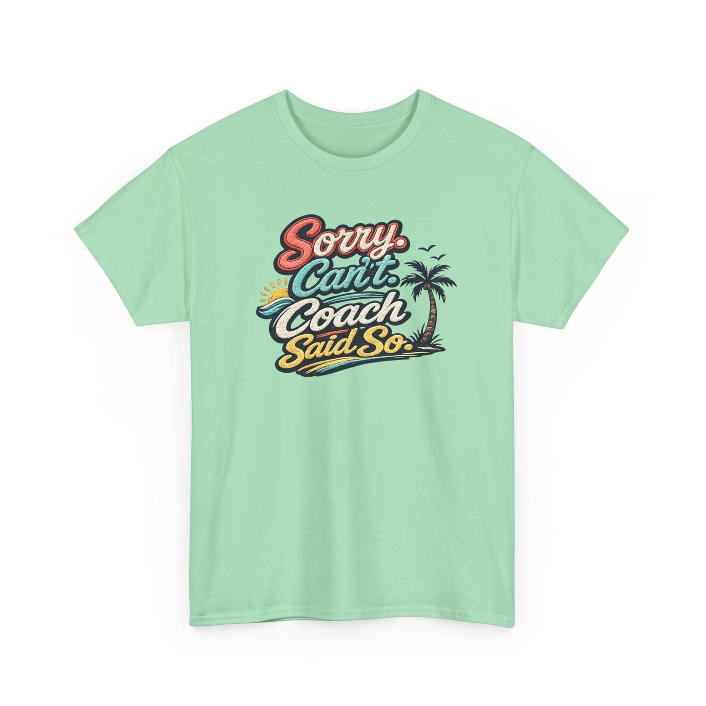Beach Volleyball Tee — "Sorry, Can't. I’ve Got Beach Volleyball" Retro Graphic