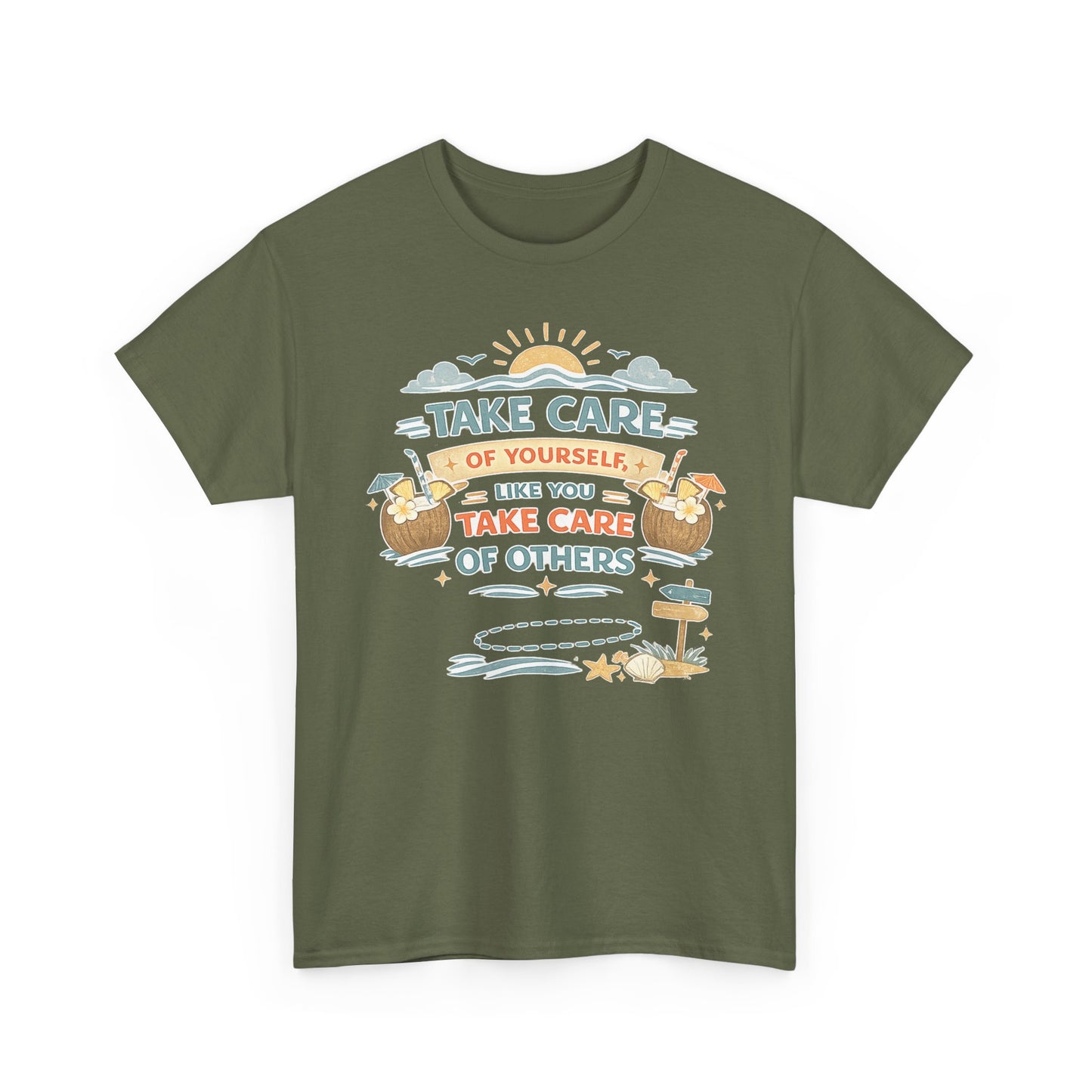 Motivational Graphic Tee — “Take Care of Yourself Like You Take Care of Others” / Keep Moving Forward