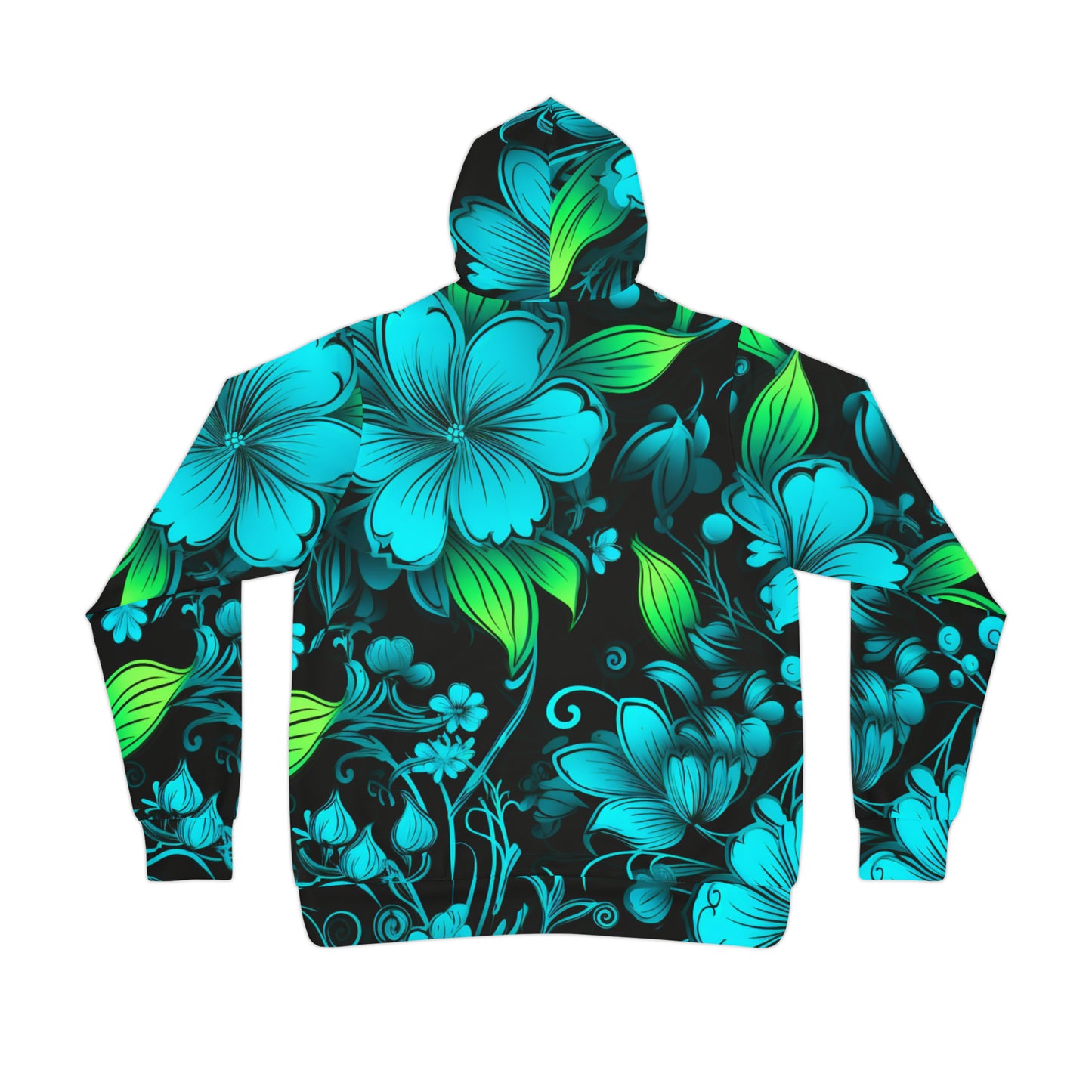 Mascot Surface Beach Volleyball Club Floral Logo Sublimated Designer Athletic Hoodie