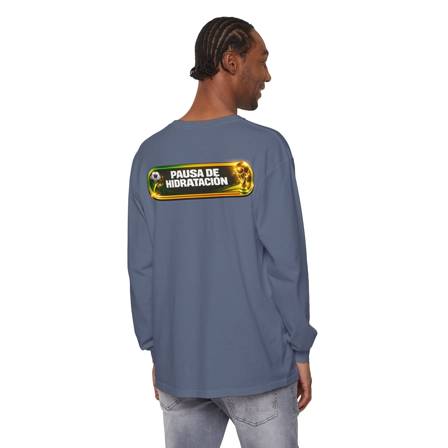Surfache World Cup Soccer Long Sleeve Tee — "Surface" Front & "Pausa de Hidratación" Back