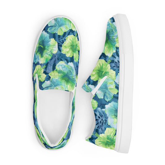 Floral Men’s slip-on canvas shoes