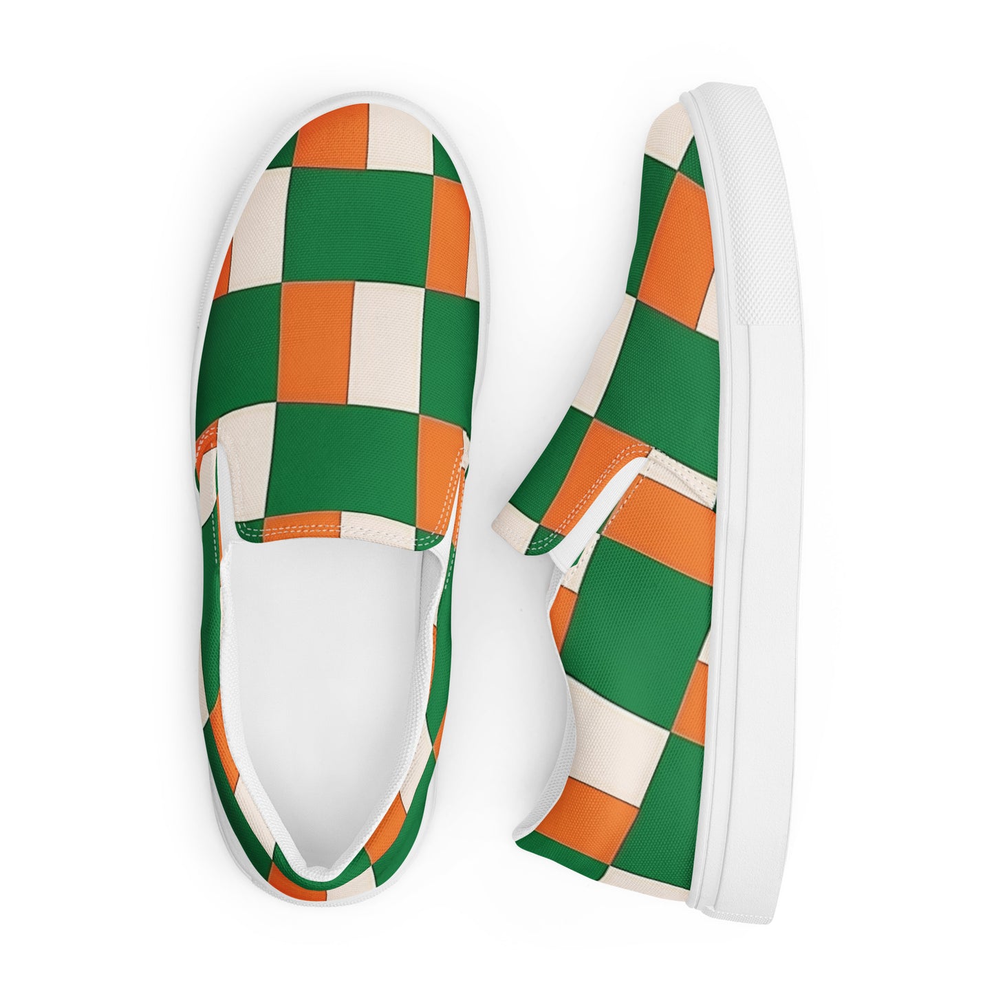 St Patrick’s Day Men’s slip-on canvas shoes