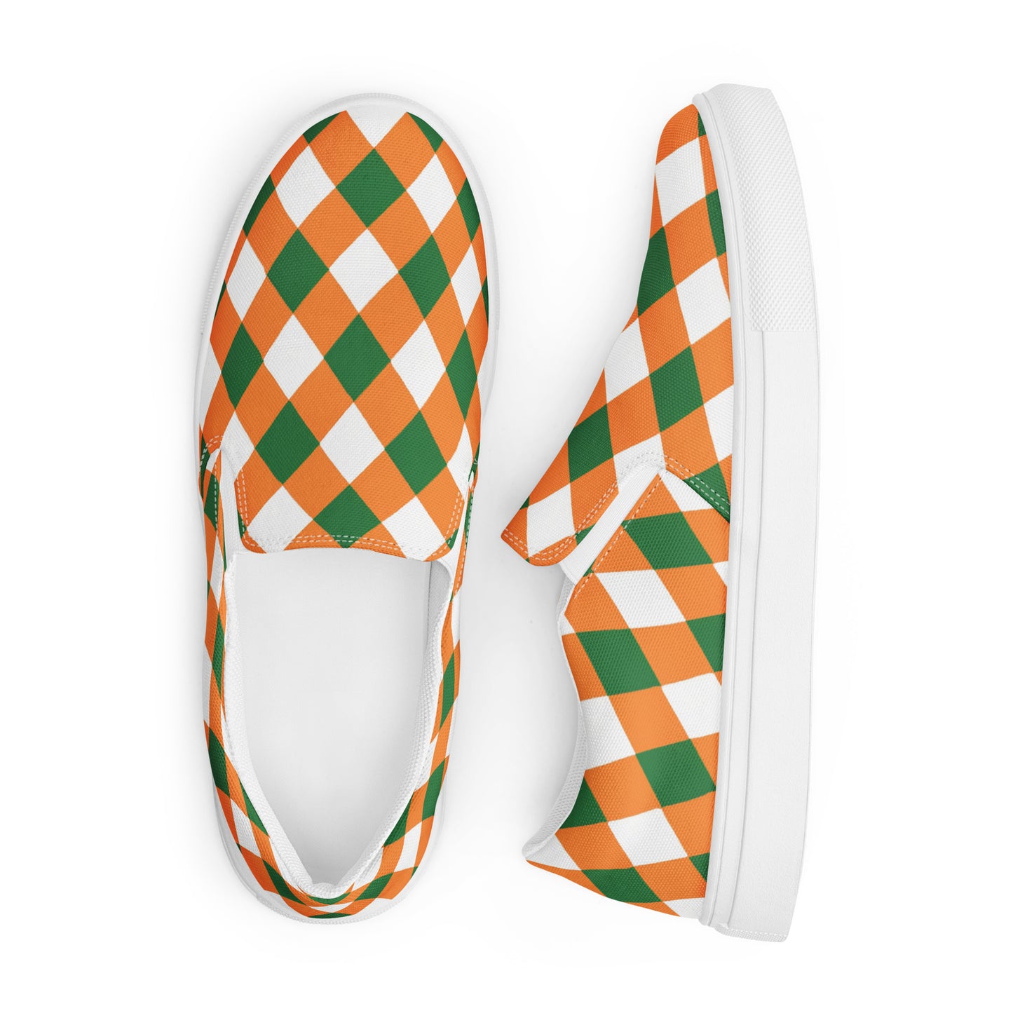 St Patrick’s Day Men’s slip-on canvas shoes