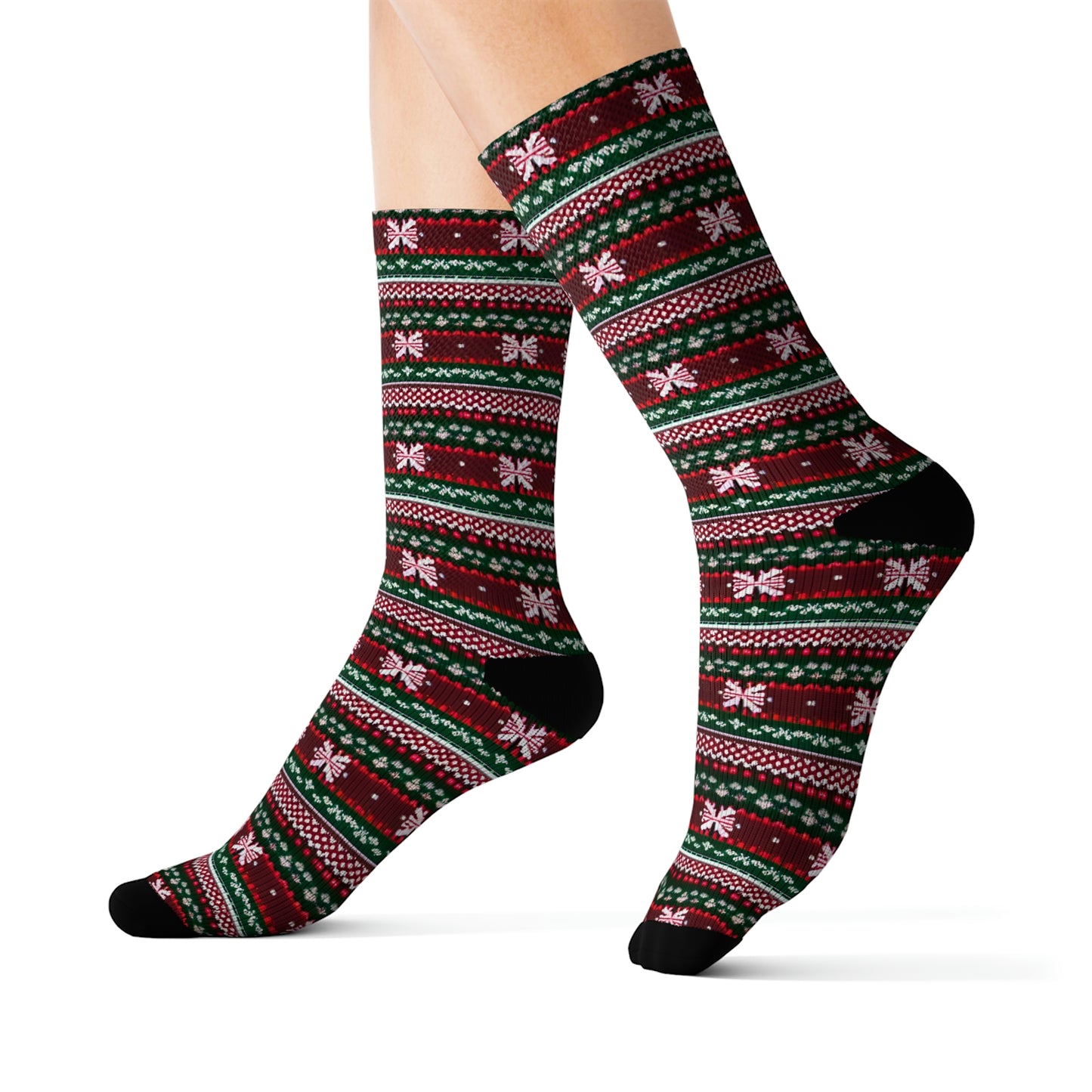 Christmas Collection Wear Everywhere Fashion Sublimation Socks