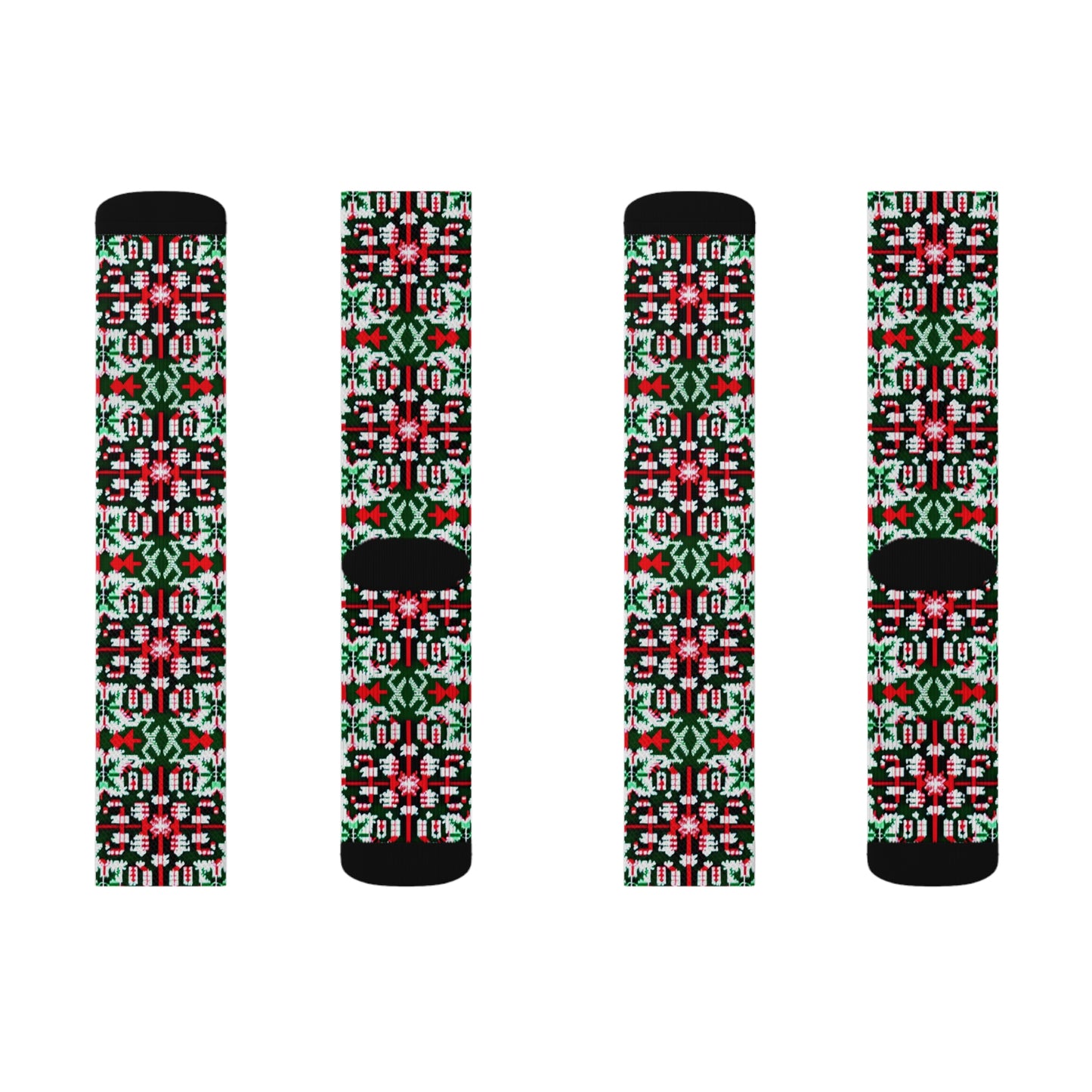 Christmas Collection Wear Everywhere Fashion Sublimation Socks