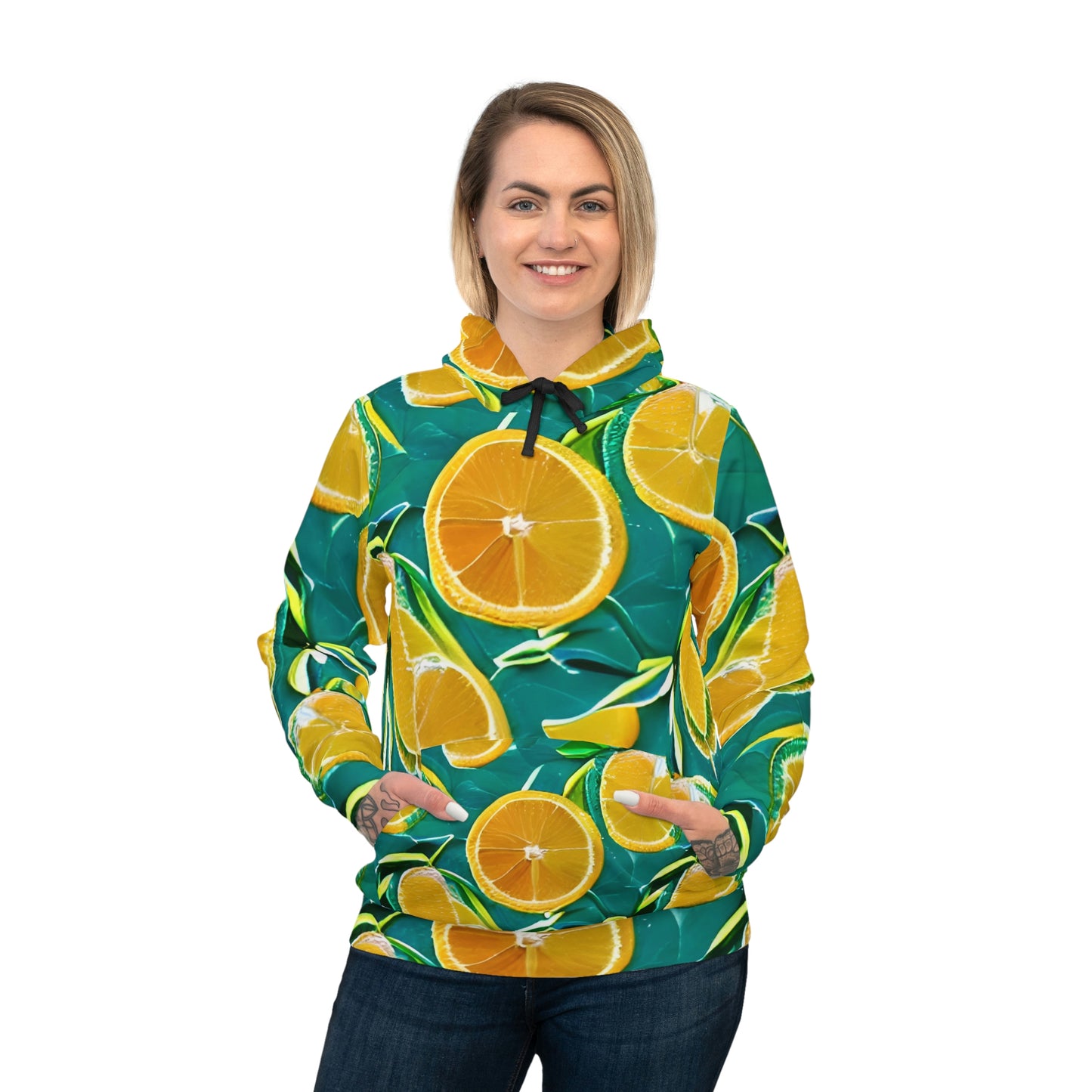 Lemon Designer Athletic Sublimated Hoodie