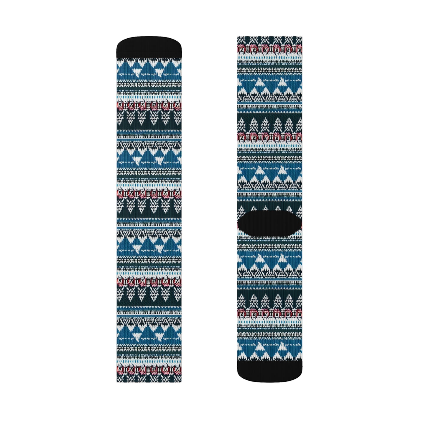 Chalet Collection Breatheable Moisture Wicking Performance Printed Fashion Sublimation Socks