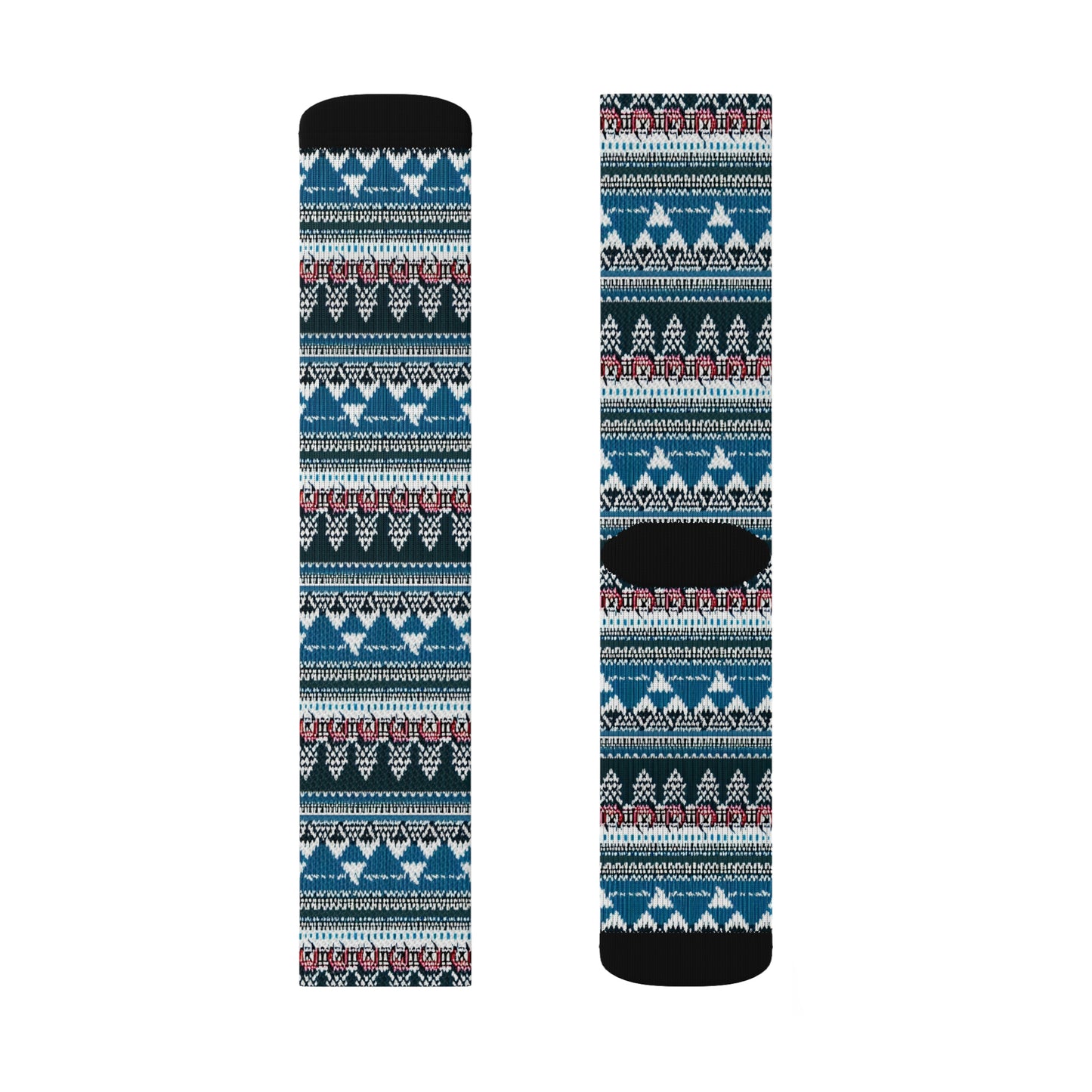 Chalet Collection Breatheable Moisture Wicking Performance Printed Fashion Sublimation Socks