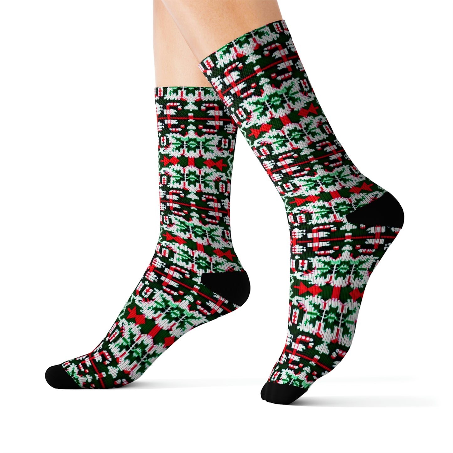 Christmas Collection Wear Everywhere Fashion Sublimation Socks