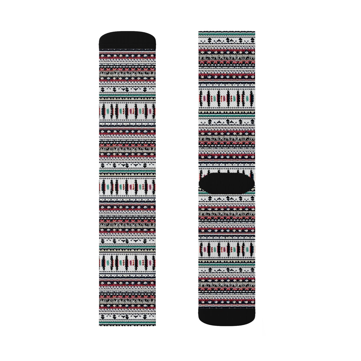 Chalet Collection Breatheable Moisture Wicking Performance Printed Fashion Sublimation Socks