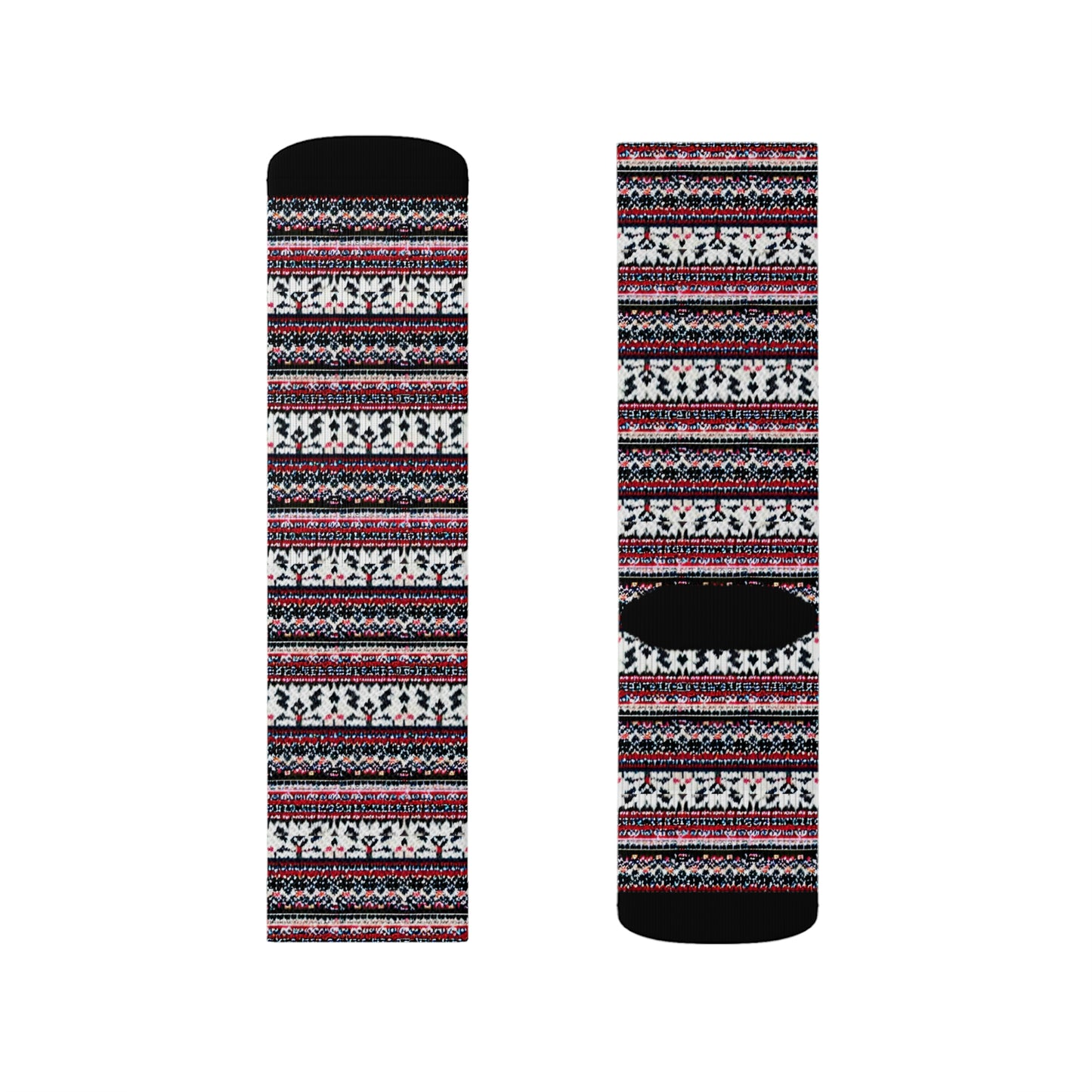 Chalet Collection Breatheable Moisture Wicking Performance Printed Fashion Sublimation Socks